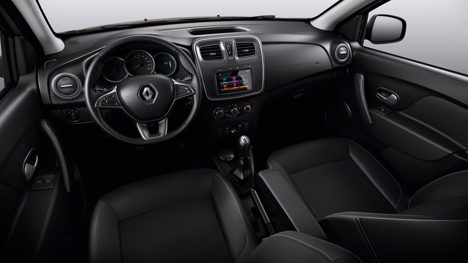 Renault SANDERO -  vue de la planche de bord 